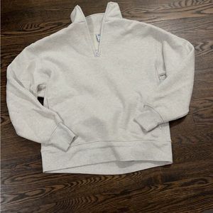 Light grey Aritzia quarter zip. Brand new. Too small